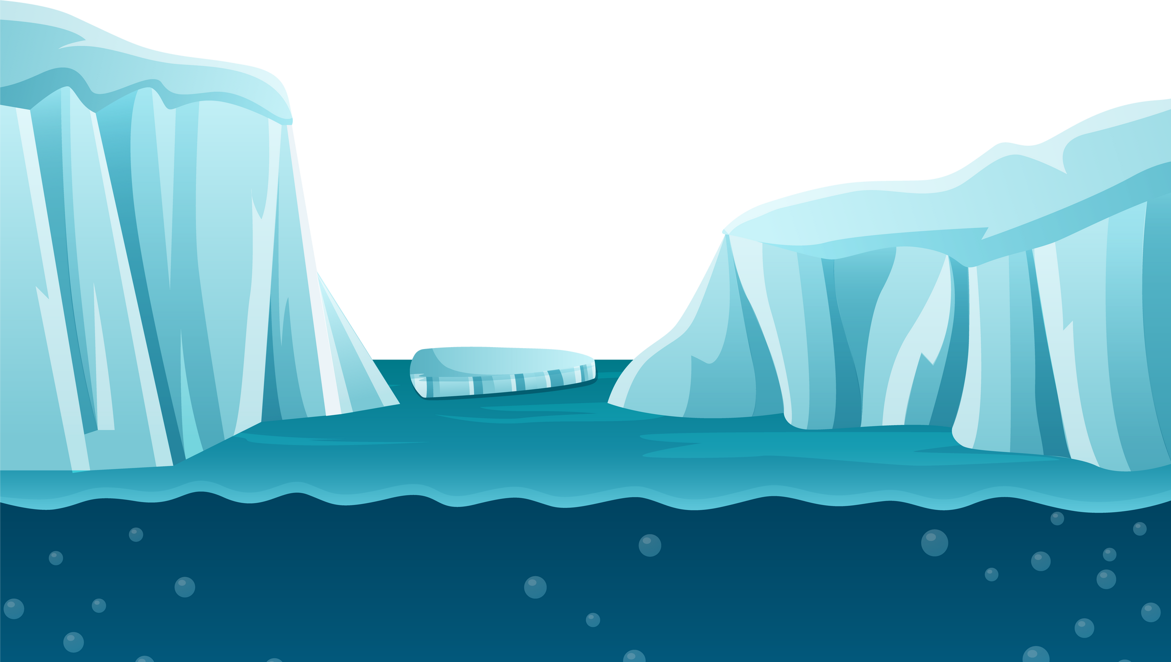 Antarctica scene . PNG .